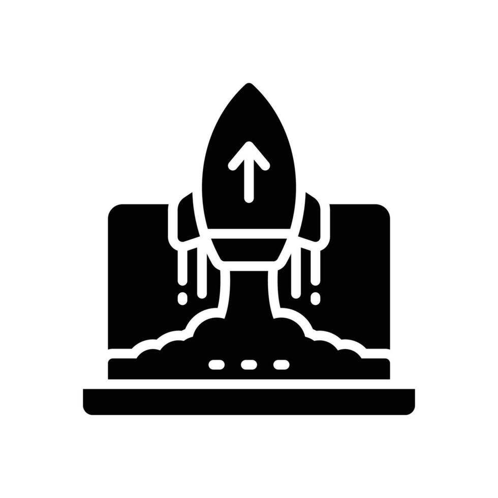 startup glyph icon. vector icon for your website, mobile, presentation, and logo design.