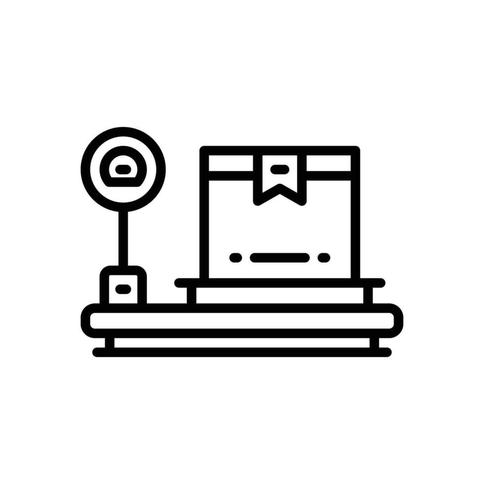 weight scale line icon. vector icon for your website, mobile, presentation, and logo design.