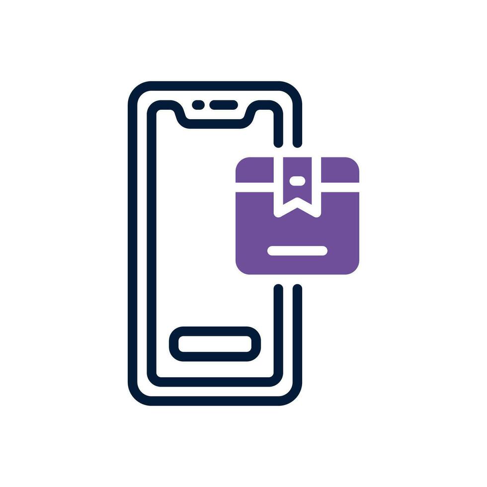 tracking app dual tone icon. vector icon for your website, mobile, presentation, and logo design.