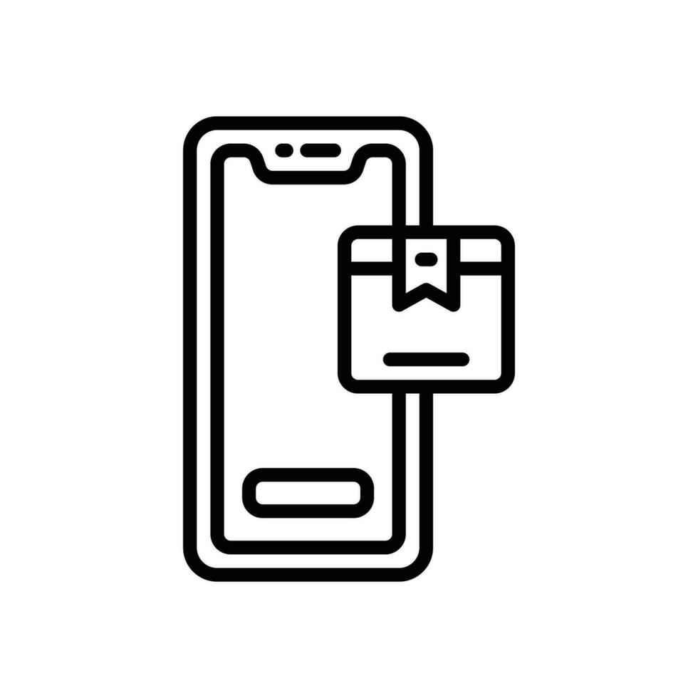 tracking app line icon. vector icon for your website, mobile, presentation, and logo design.