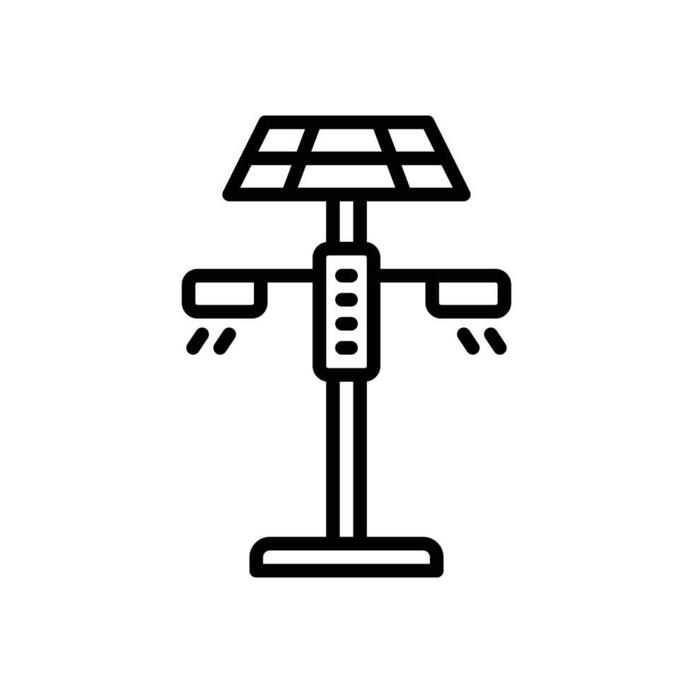 eco street light line icon. vector icon for your website, mobile, presentation, and logo design.