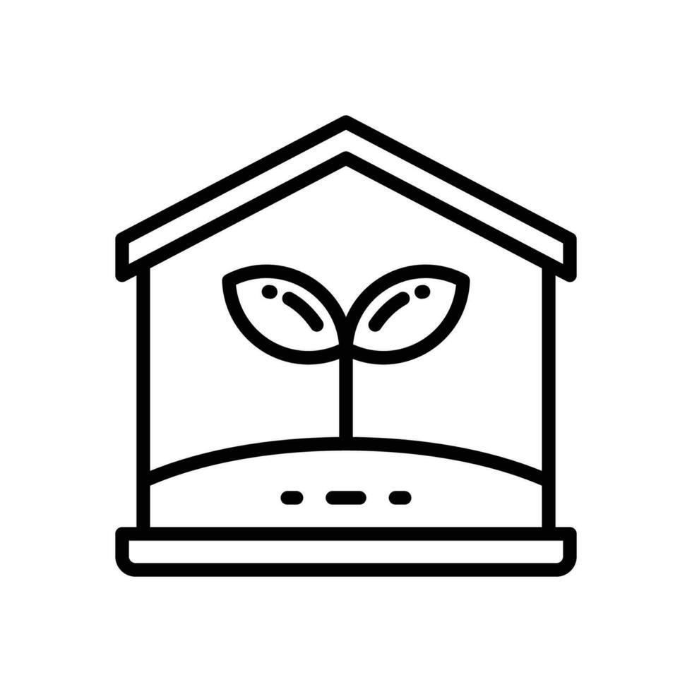 eco home line icon. vector icon for your website, mobile, presentation, and logo design.