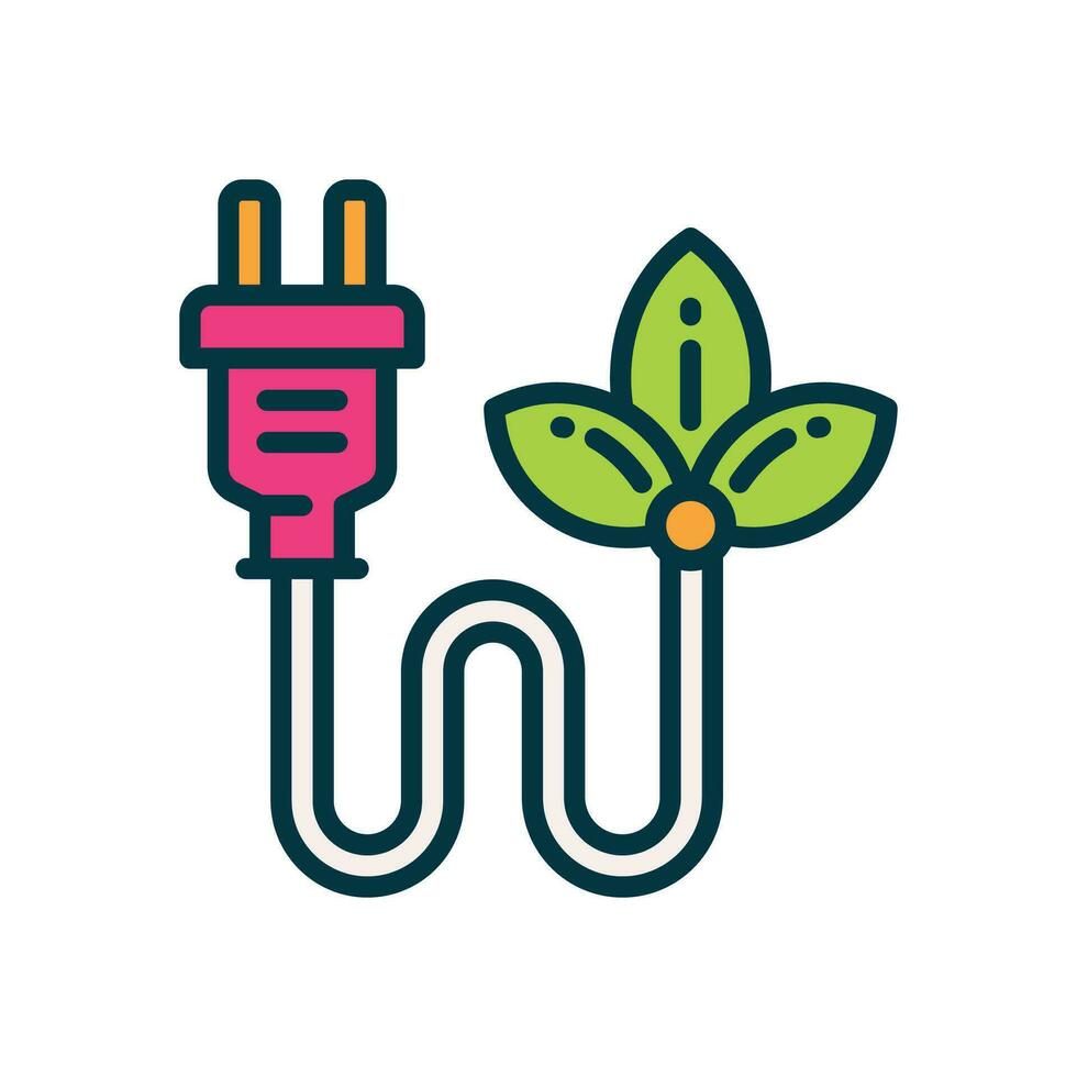 sustainable energy filled color icon. vector icon for your website, mobile, presentation, and logo design.