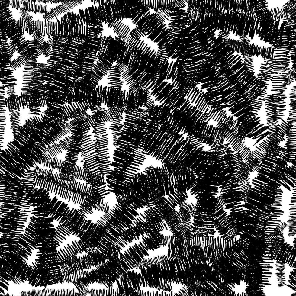 Seamless pattern with black pencil brushstrokes vector