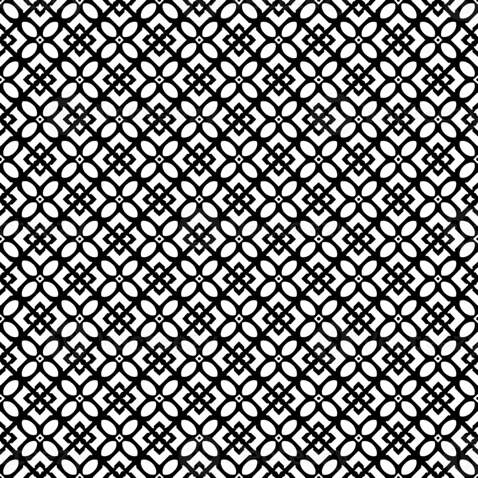 Black seamless abstract pattern. Overlay for background and backdrop. Ornamental design. PNG graphic illustration with transparent background.