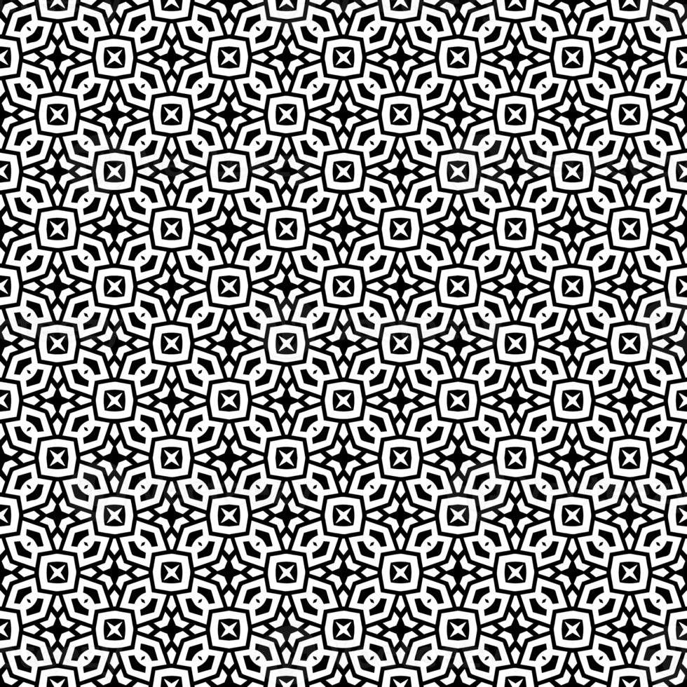 Black seamless abstract pattern. Overlay for background and backdrop. Ornamental design. PNG graphic illustration with transparent background.