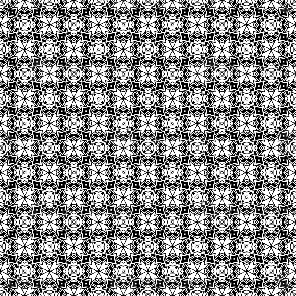 Black seamless abstract pattern. Overlay for background and backdrop. Ornamental design. PNG graphic illustration with transparent background.