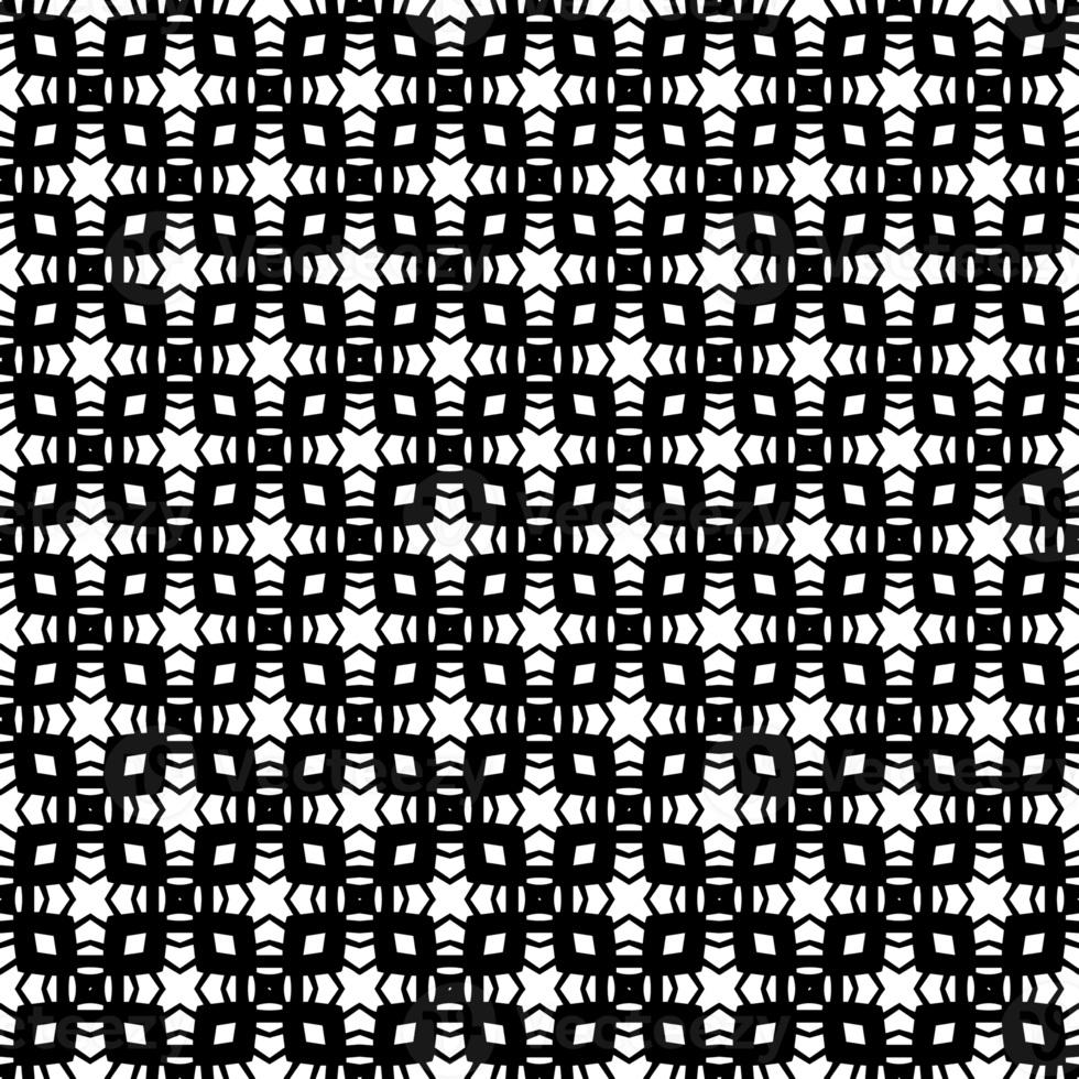 Black seamless abstract pattern. Overlay for background and backdrop. Ornamental design. PNG graphic illustration with transparent background.