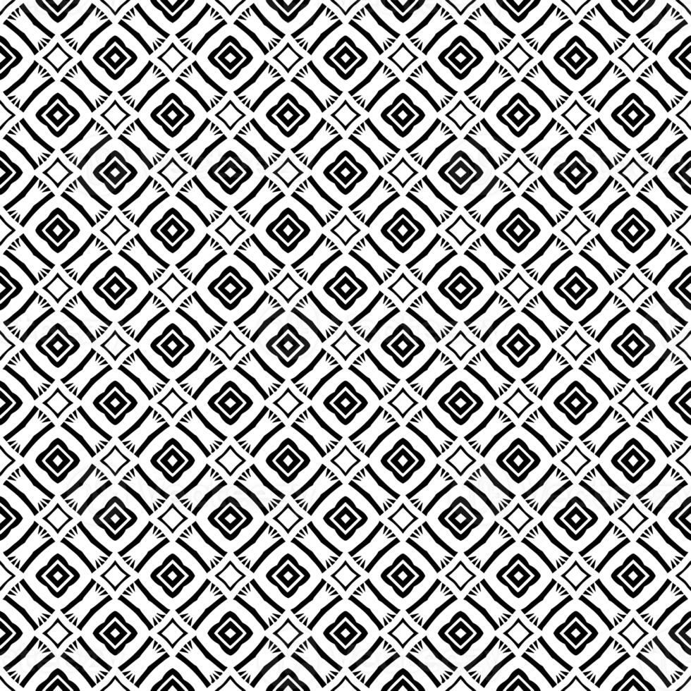 Black seamless abstract pattern. Overlay for background and backdrop. Ornamental design. PNG graphic illustration with transparent background.