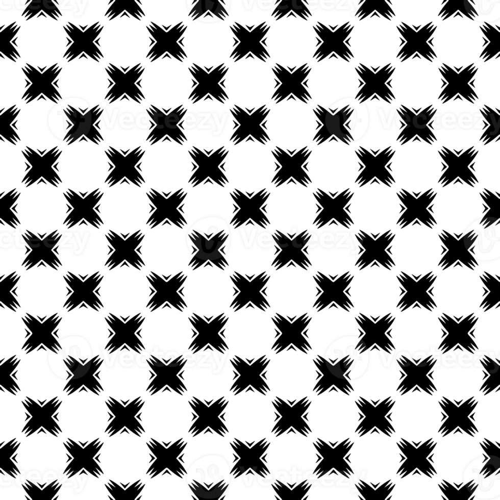 Black seamless abstract pattern. Overlay for background and backdrop. Ornamental design. PNG graphic illustration with transparent background.