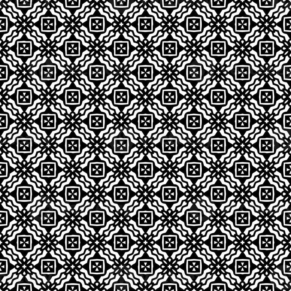 Black seamless abstract pattern. Overlay for background and backdrop. Ornamental design. PNG graphic illustration with transparent background.
