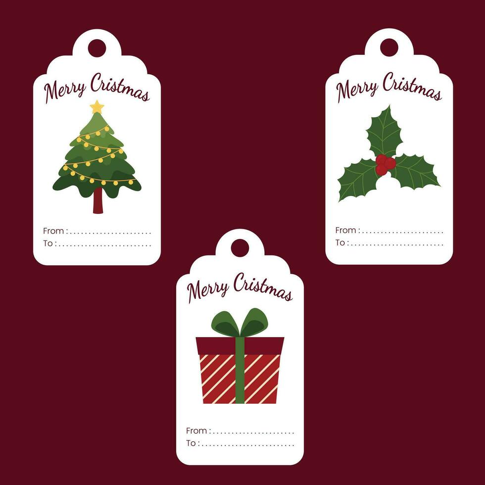 Christmas Theme Vector Arts with Christmas holiday celebration simple cute icons