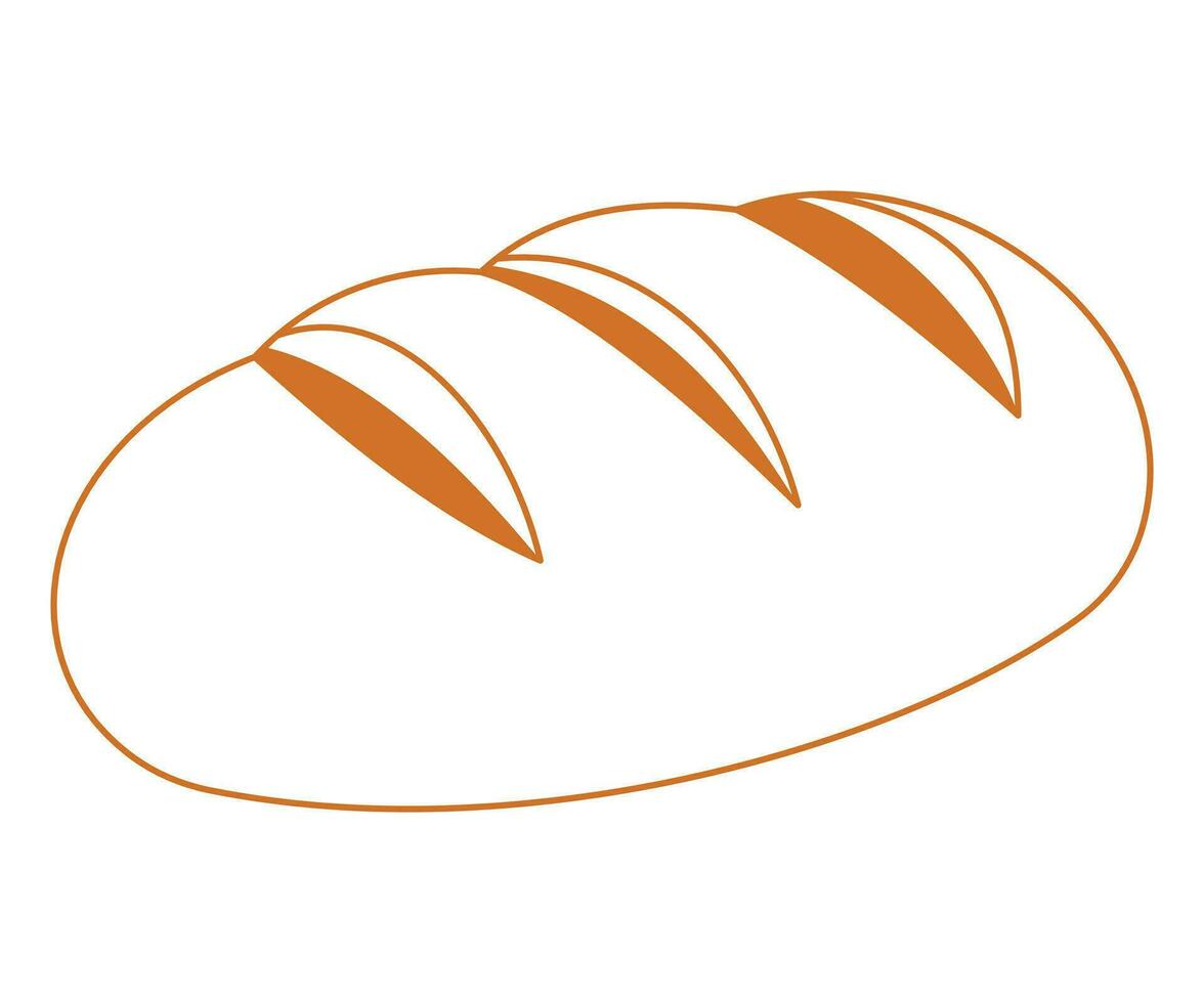 panadería tema icono sencillo vector letras. estético panadería un pan vector