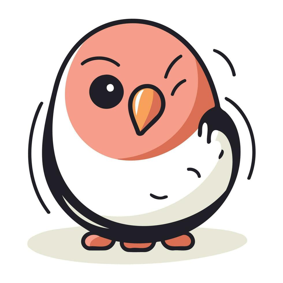 Penguin cartoon vector illustration. Cute penguin icon.