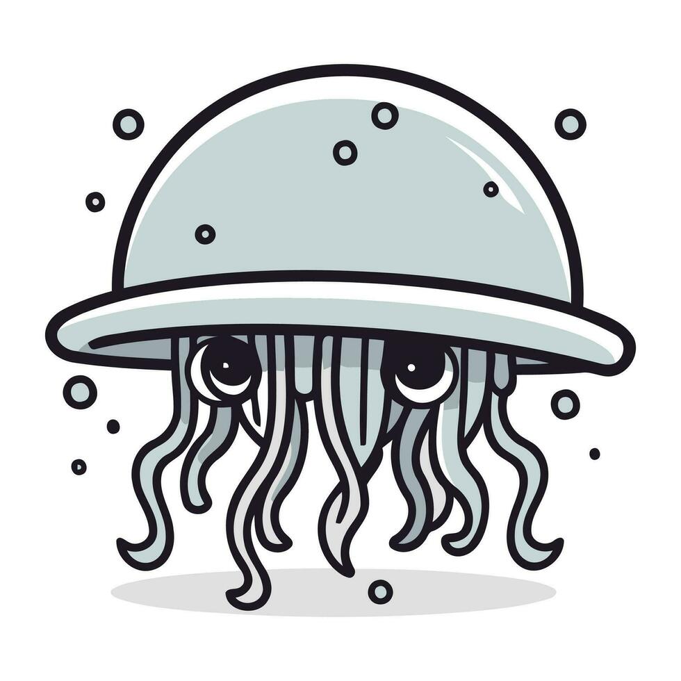 jellyfish sea animal isolated icon design. vector illustration graphic