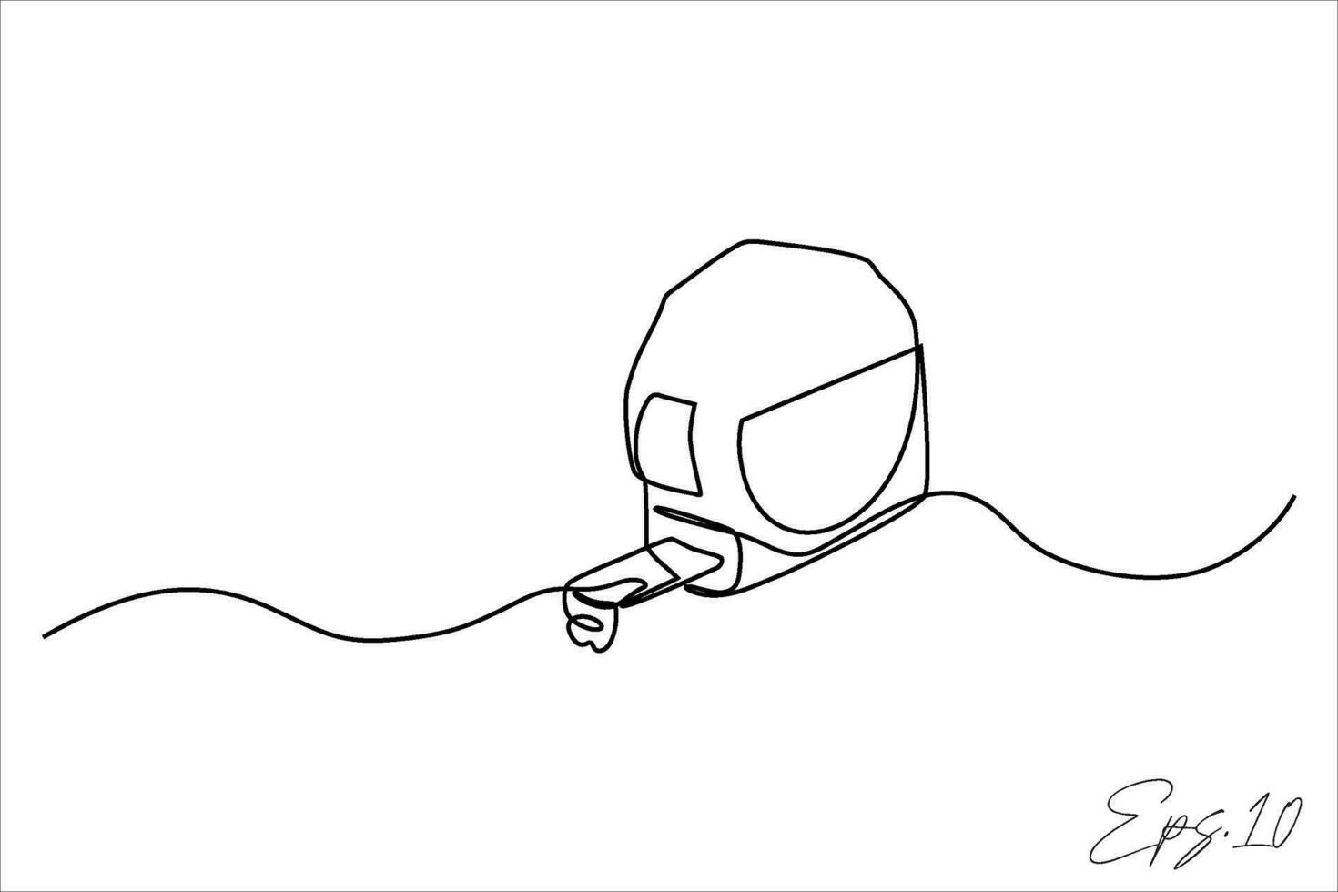 continuous meter geometric art drawing vector