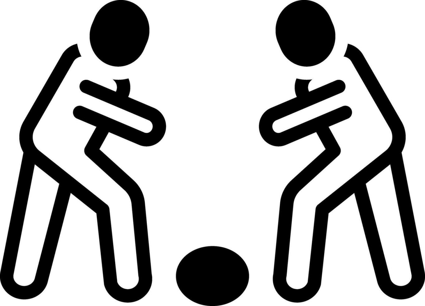 solid icon for encountered vector