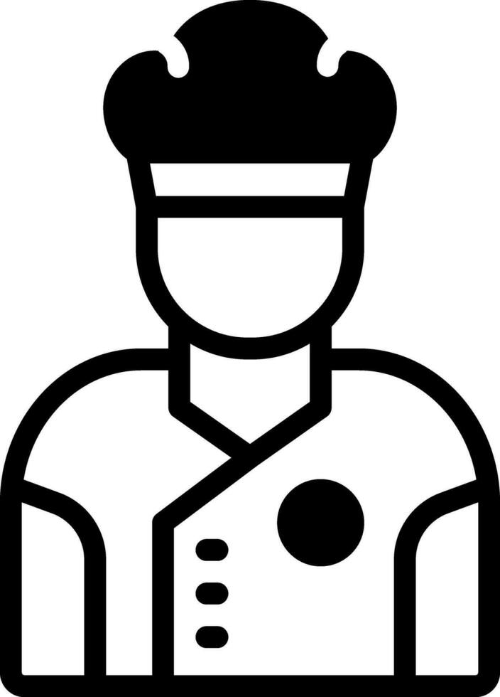 solid icon for baker vector