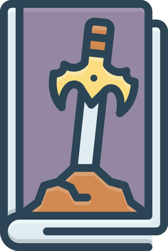 color icon for fantasy vector