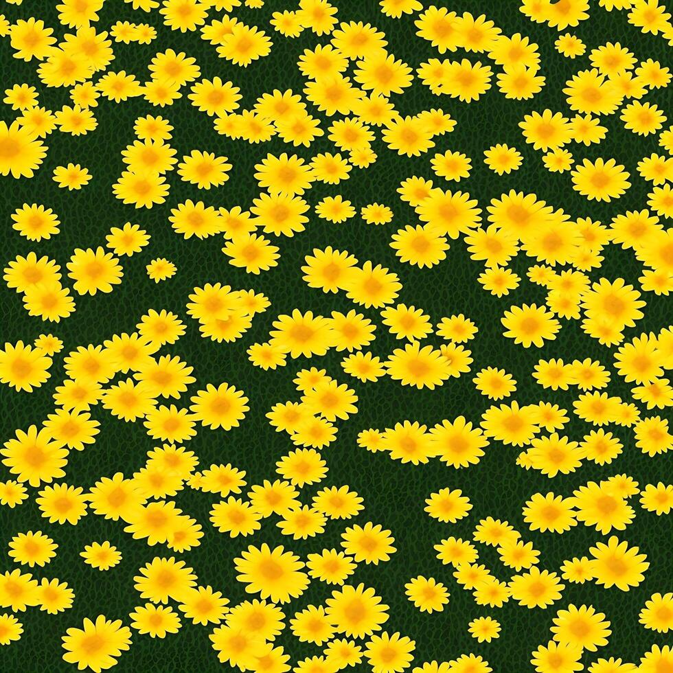 yellow daisy flowers background. flower wallpaper background design. AI generated images photo