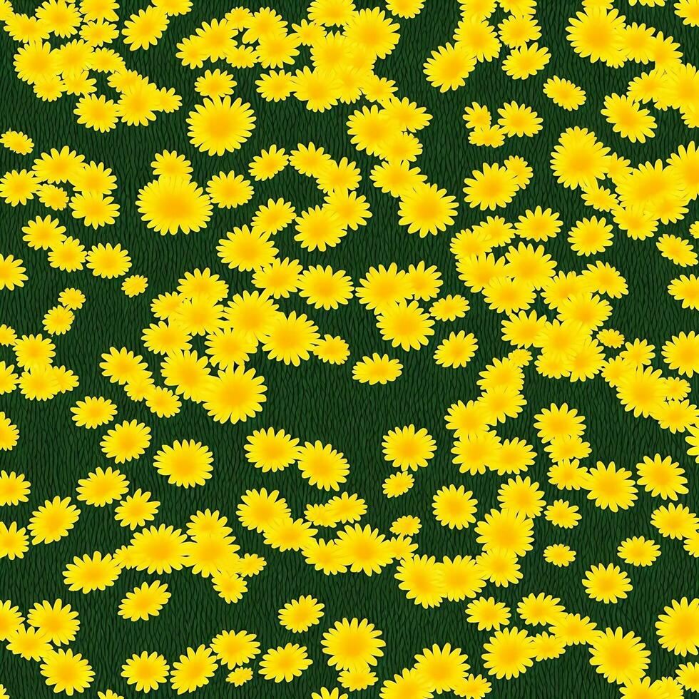 yellow daisy flowers background. flower wallpaper background design. AI generated images photo