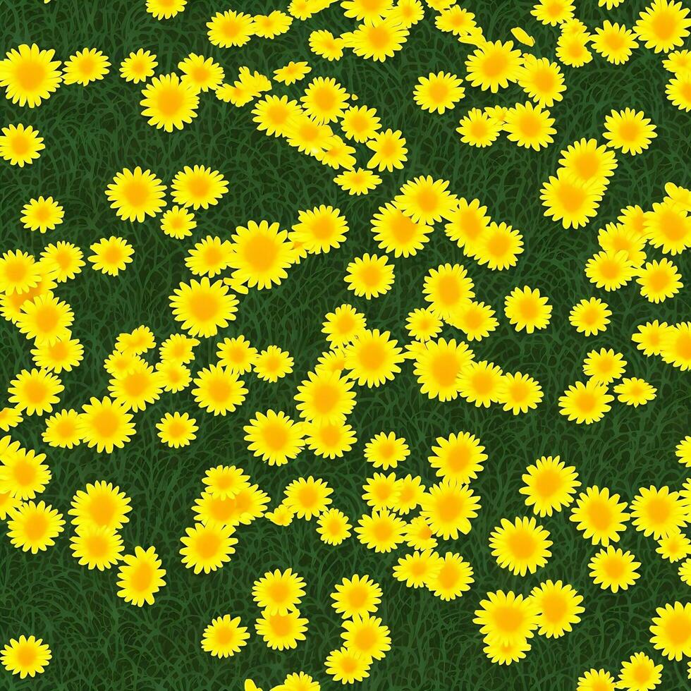 yellow daisy flowers background. flower wallpaper background design. AI generated images photo