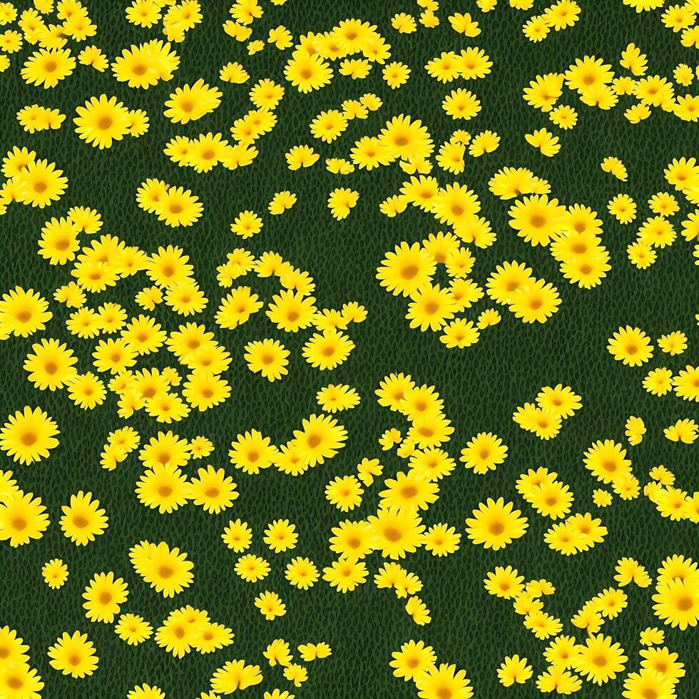 yellow daisy flowers background. flower wallpaper background design. AI generated images photo