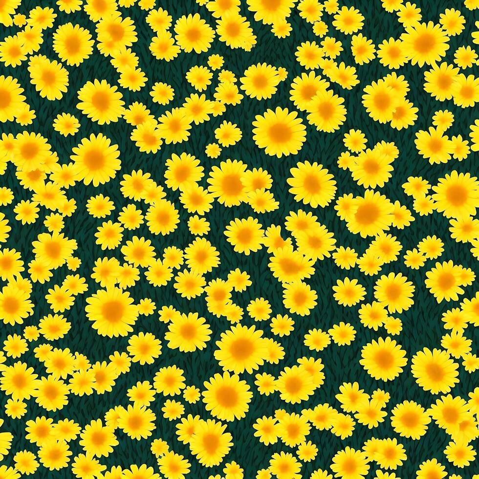 yellow daisy flowers background. flower wallpaper background design. AI generated images photo