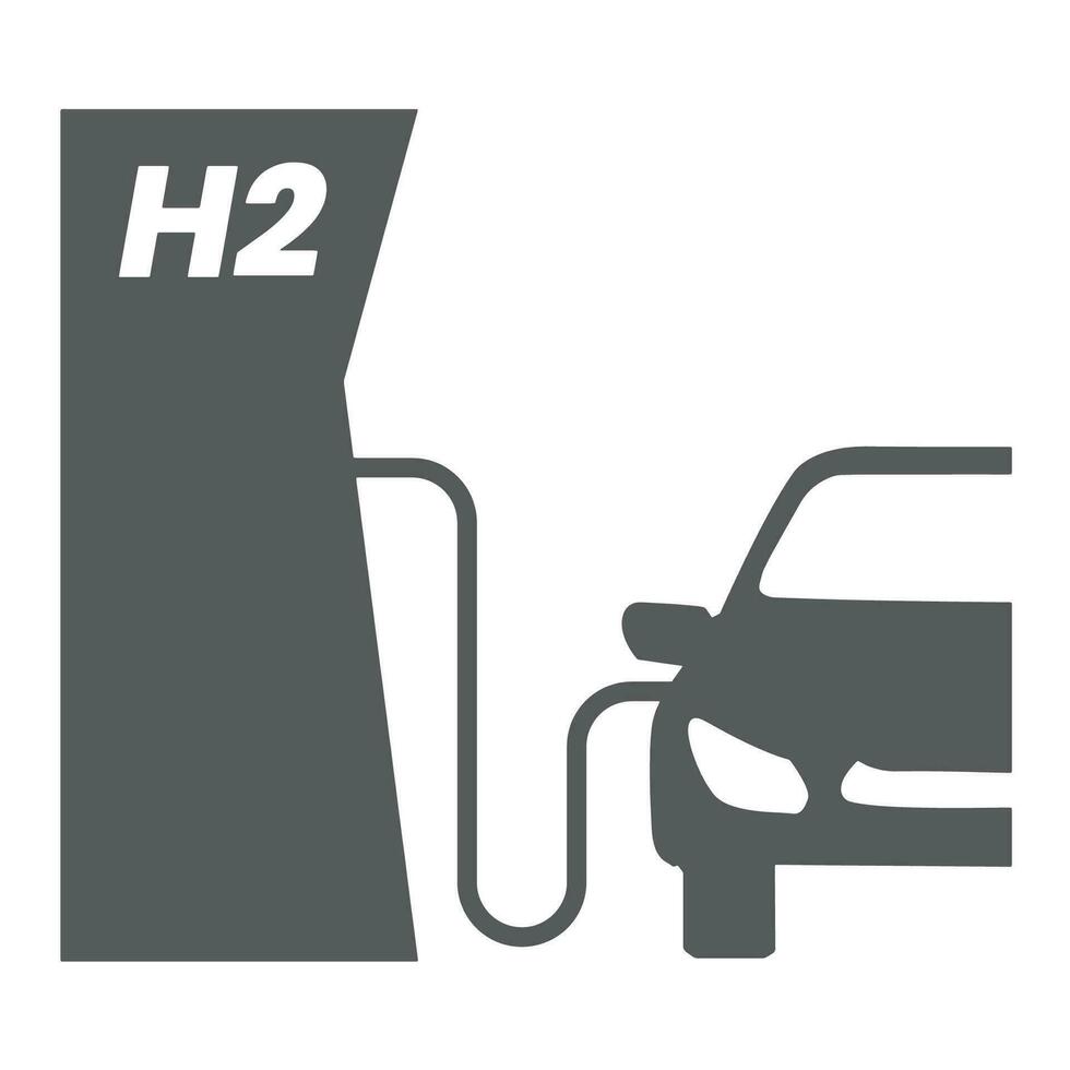 Gas station icon in simple design. Vector illustration EPS 10..