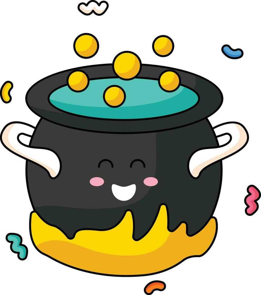 Cauldron Cute Vector Sticker 33287669 Vector Art at Vecteezy