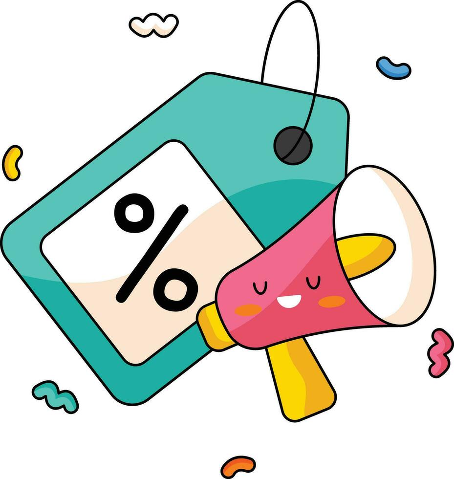 Sale Promotion Cute Vector Sticker