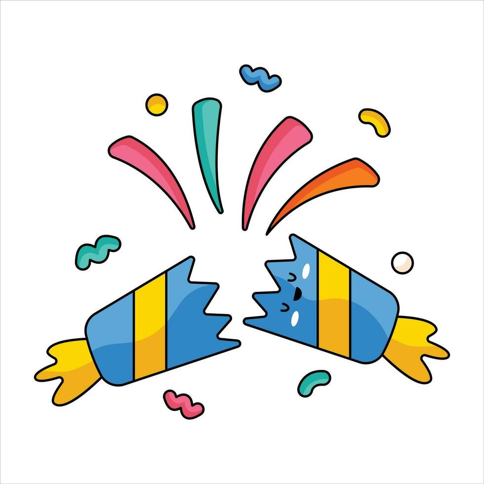 Cracker Cute Vector Sticker