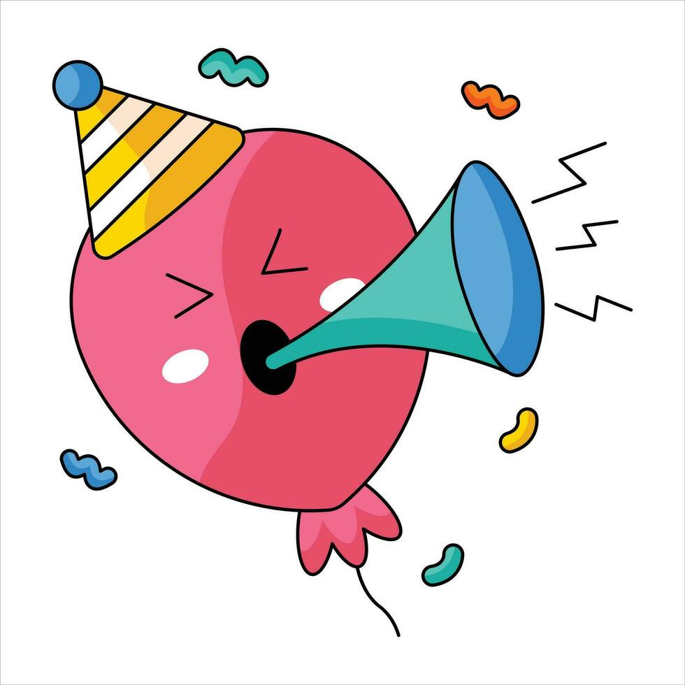 Balloon Cute Vector Sticker
