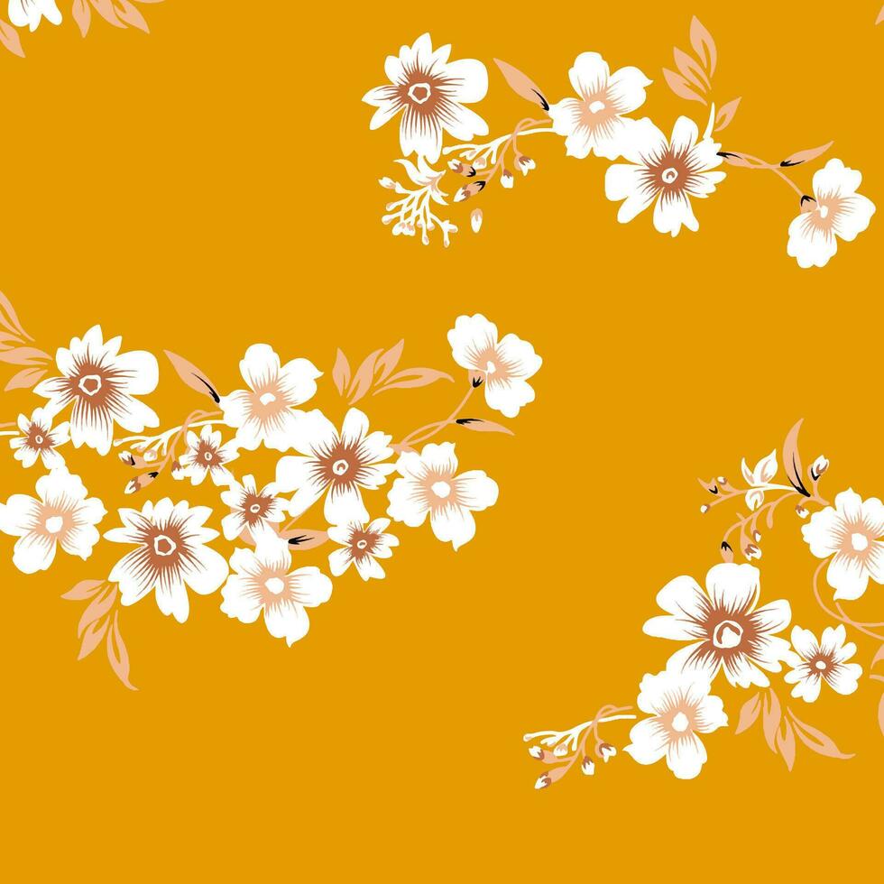floral abstract pattern suitable for textile and printing needs vector