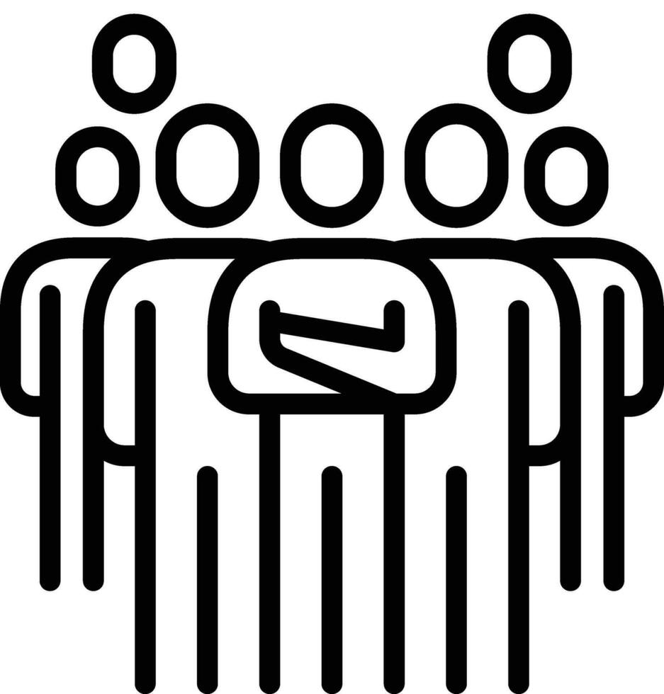 people team group icon line symbol sign vector