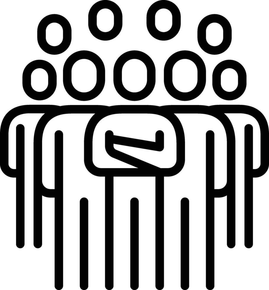 people team group icon line symbol sign vector