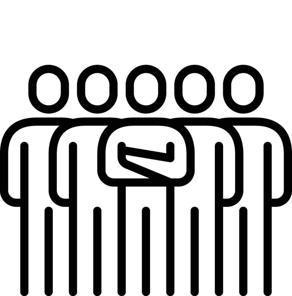 people team group icon line symbol sign vector