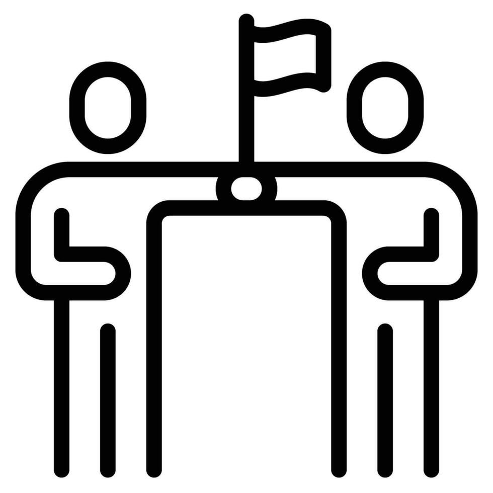 success  icon line symbol sign vector