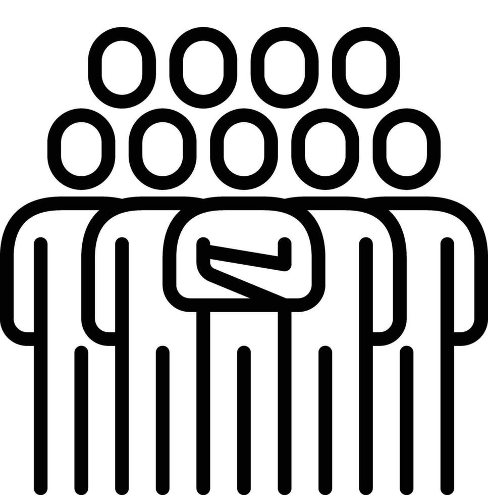 people team group icon line symbol sign vector