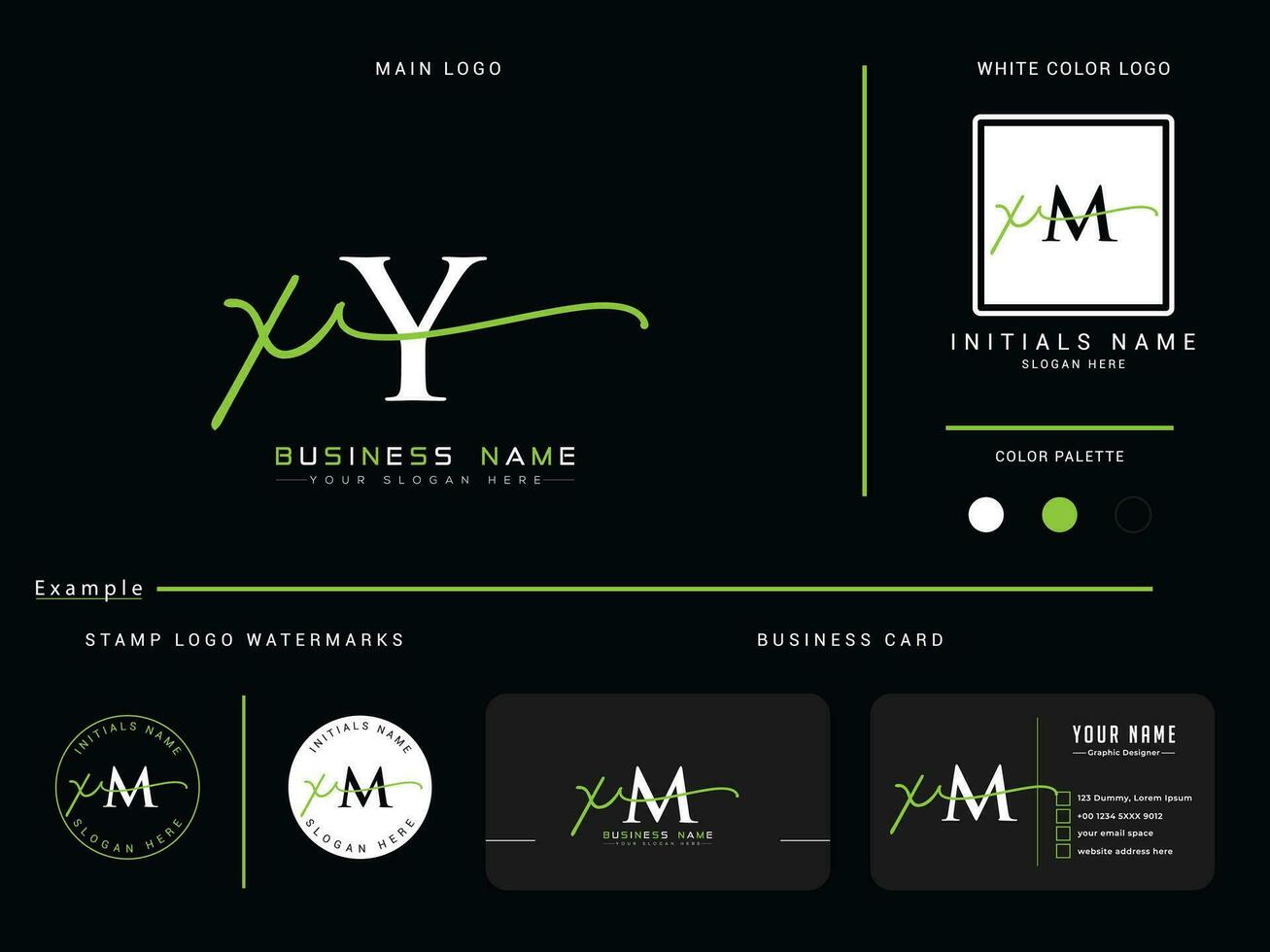 minimalista xy logo carta, monograma xy yx lujo circulo logo icono vector