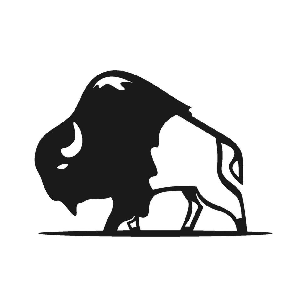 Buffalo logo design concept vector