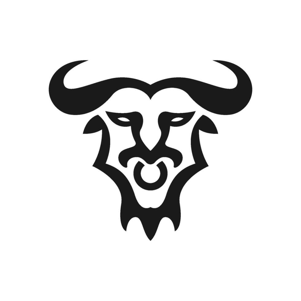 Buffalo logo design concept vector