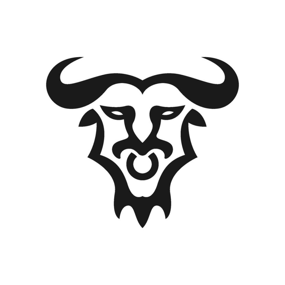 Buffalo logo design concept vector