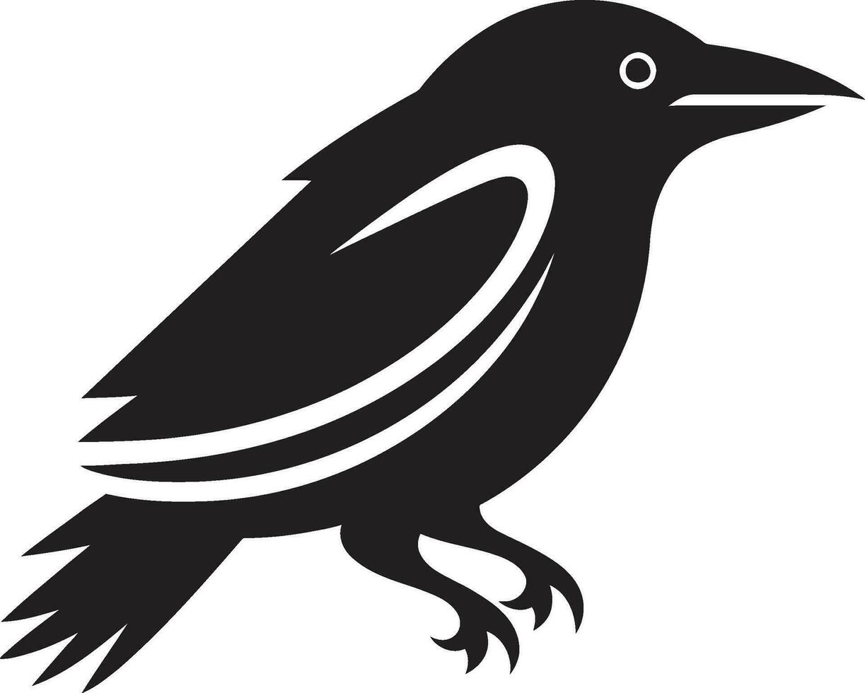 Kestrel in Flight Badge Geometric Crow Logo vector