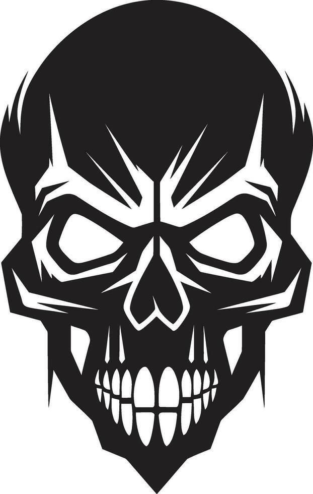 Slick Charm Monochromatic Skullhead Symphony Sculpted Serenade A Cool Vector Skullhead