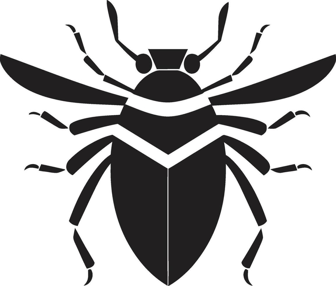 polinizador emblema escarabajo dinastía heráldica vector