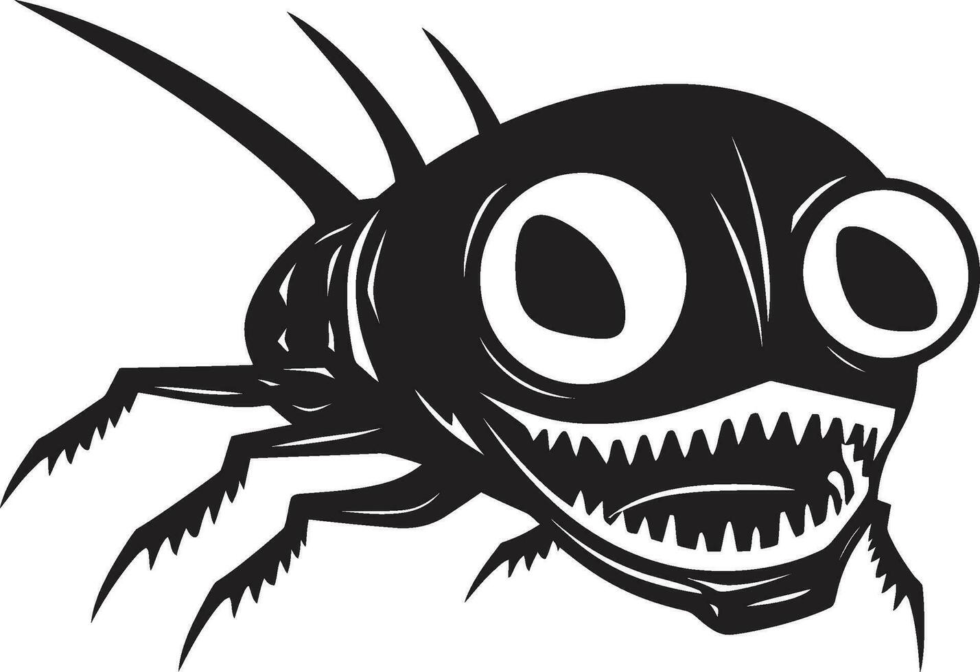 Iconic Marine Insignia Black Vector Brilliance Beneath the Waves SilverFish Logo Design