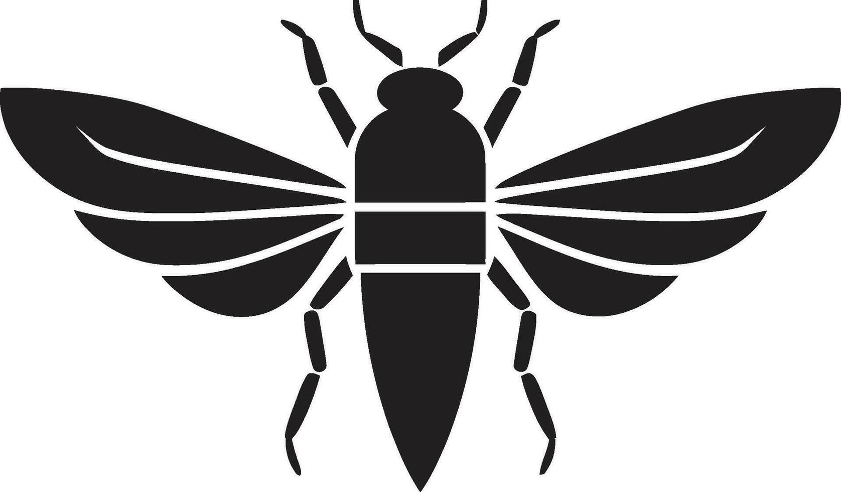 Symphonic Insect Song Cicada Icon in Noirs Melody Sculpted Beauty of Nature Black Cicadas Symphony vector