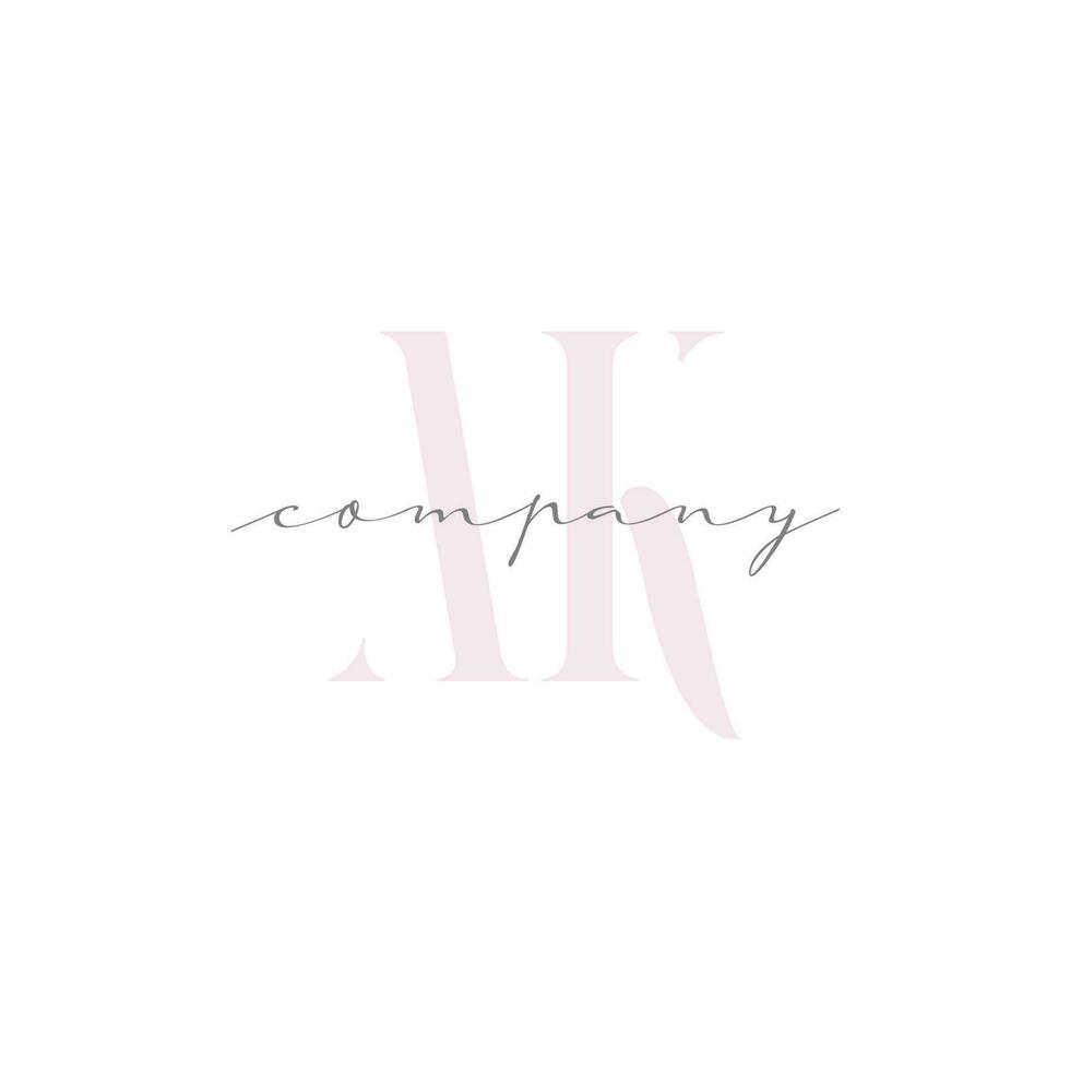 AK Beauty Initial Template Vector Design