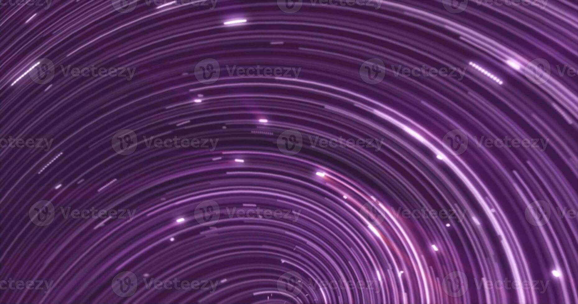 Abstract energy purple swirling curved lines of glowing magical streaks and energy particles background photo